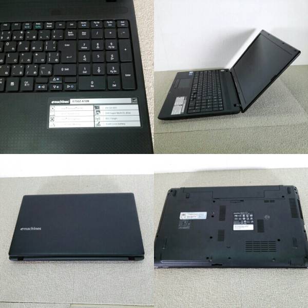 emachines E732Z-F22B Windows10 Hp64ビットテンキー付き emachines 