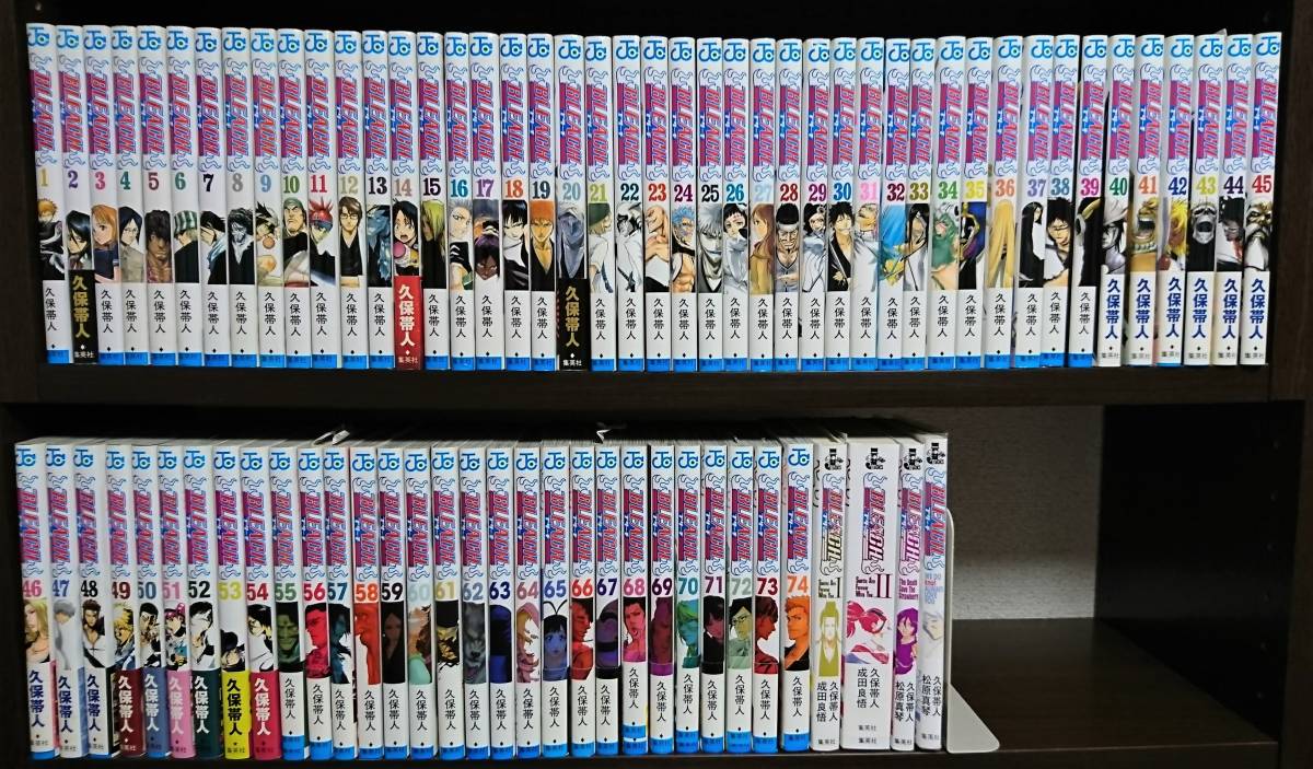 Bleach ブリーチ 全74巻セット 小説4冊 久保帯人 全巻セット 売買されたオークション情報 Yahooの商品情報をアーカイブ公開 オークファン Aucfan Com