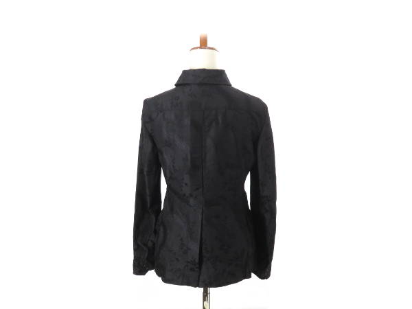 1円 美品 プラダ ジャケット シルク トップス size40 ブラック DS309 