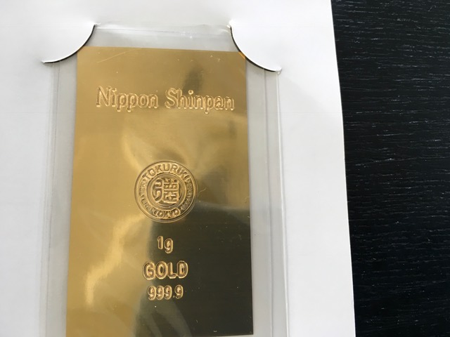 徳力本社製 純金1g（日本信販カード型GOLD）(金)｜売買された 
