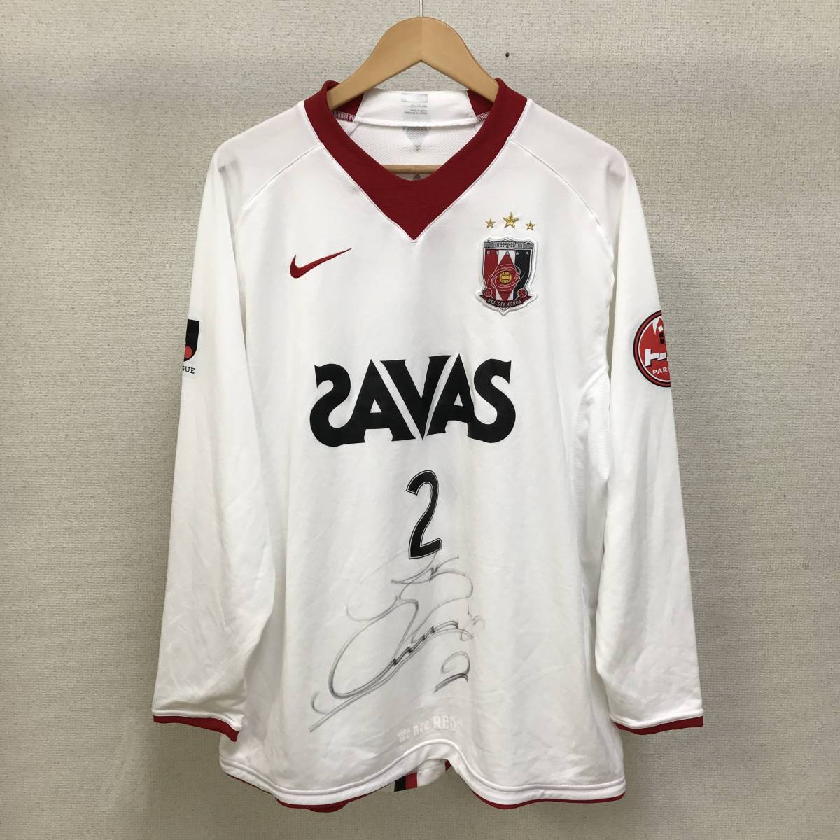 サイン入り】浦和レッズ 坪井慶介 #2 ユニフォーム XXL NIKE 2008年  