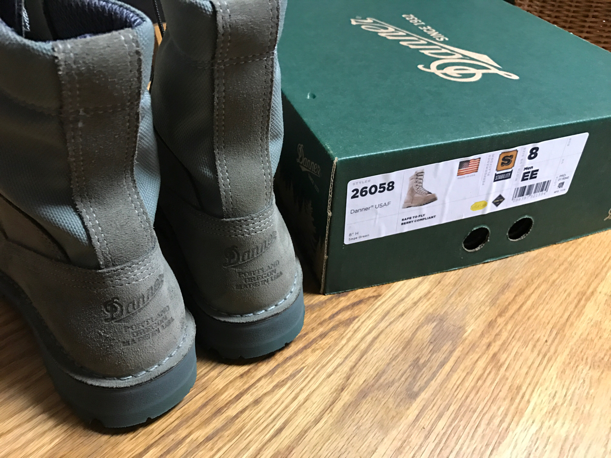 Danner USAF GTX Sage Green Boots Mens Size Safety 8” Toe Military 