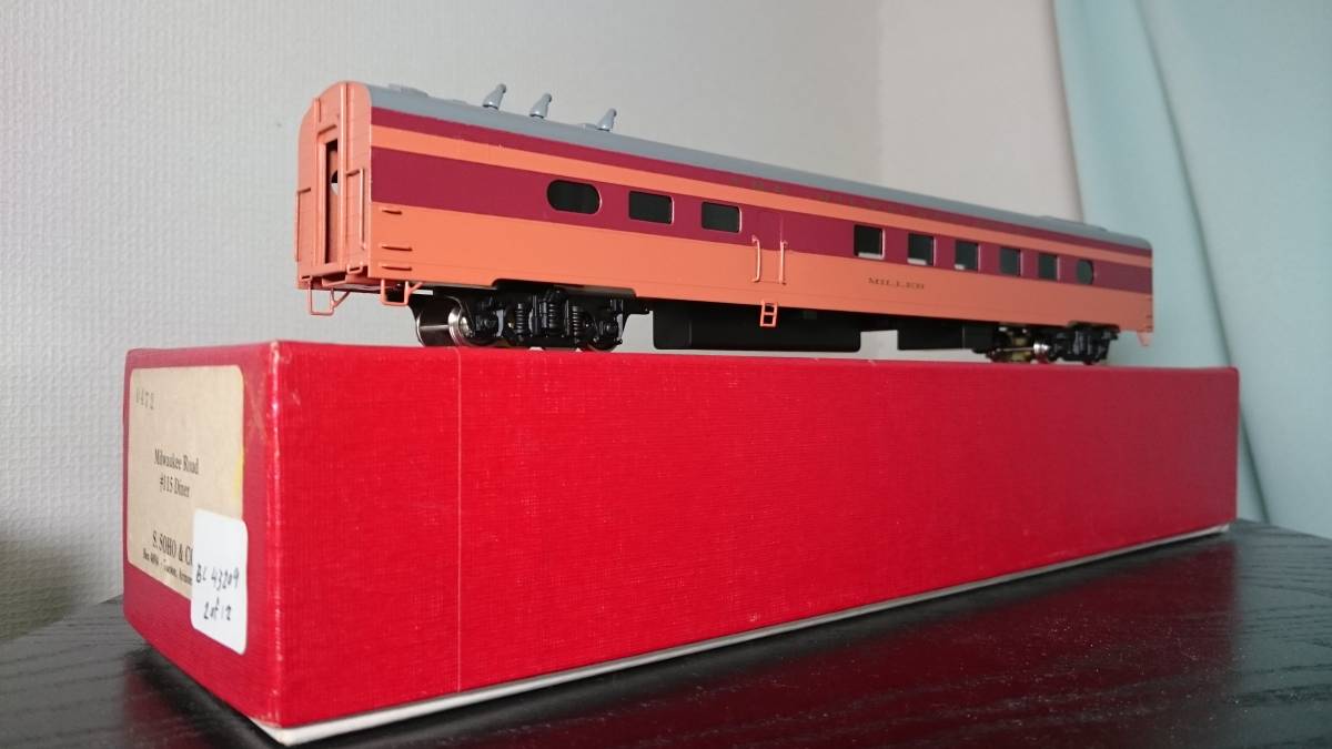Milwaukee Road Olympian Hiawatha #115 Diner ミルウォーキー オリンピアンハイアワサ 食堂車 クマタ SOHO 真鍮製　カスタムペイント