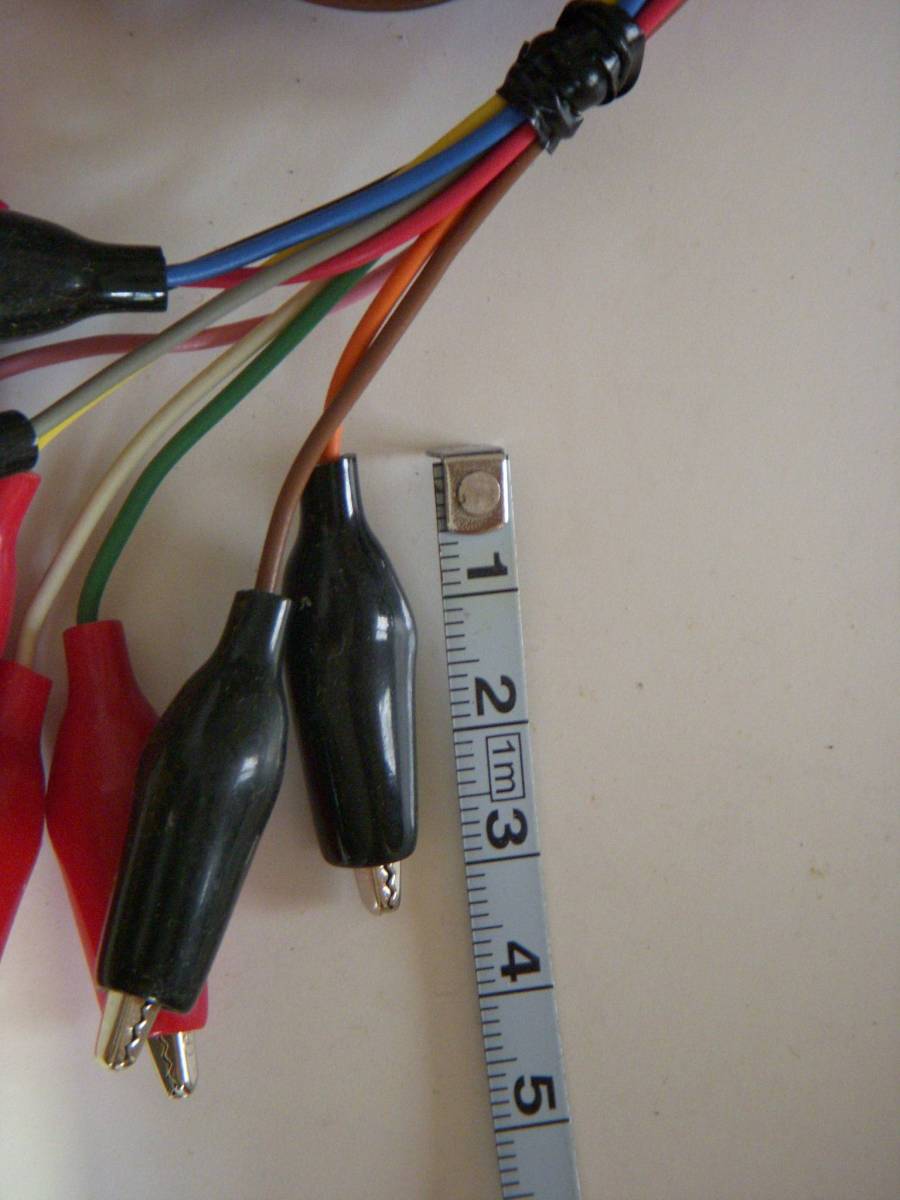 ワニ口、みのむしクリップ付きケーブル１０本×約１２０ｃｍ_2