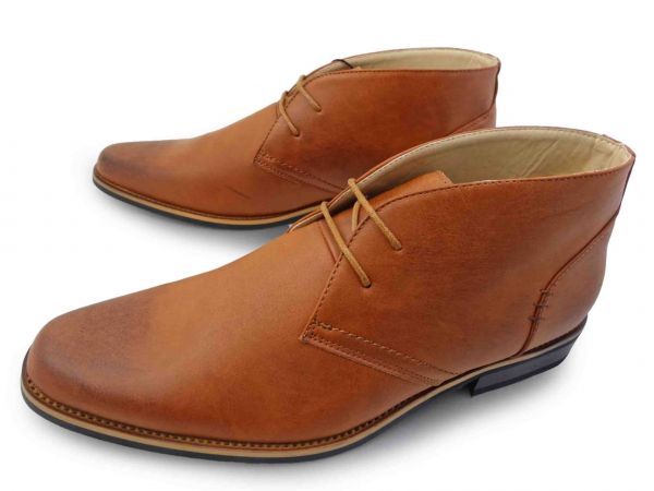 [送料無料]Q466新品O-NINE編上げ/チャッカーブーツ27㌢BR♂