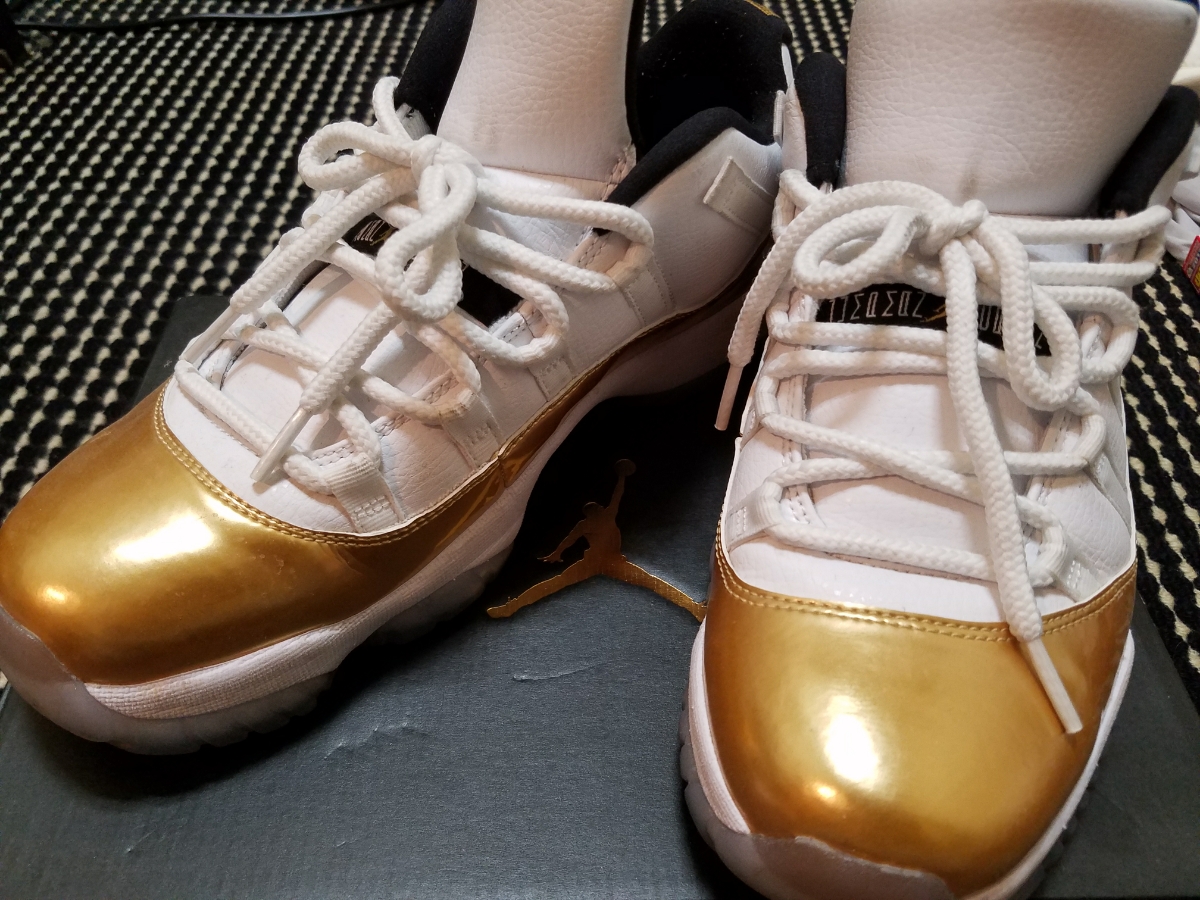 ◆NIKE AIR JORDAN 11 RETRO LOW ナイキ エア ジョーダン 11 レトロ ◆GOLD 27cm