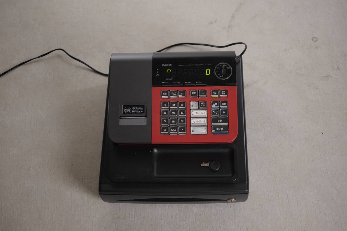 CASIO NL-200 カシオ 電子レジスター 鍵付き 説明書付き Yahoo