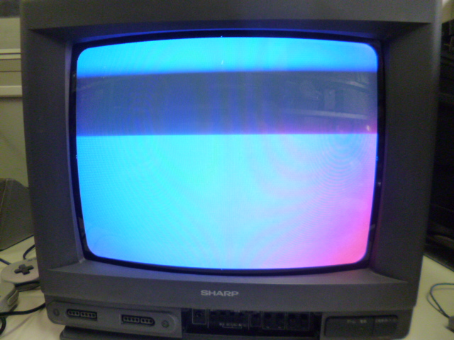 1991☆SHARP SHARP スーパーファミコン内蔵14インチブラウン管テレビ