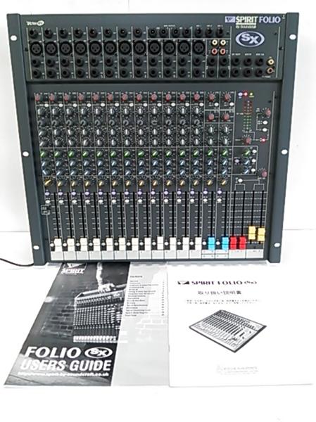 楽器・機材 Sound craft SPIRIT FOLIO アナログミキサー 8チャンネル
