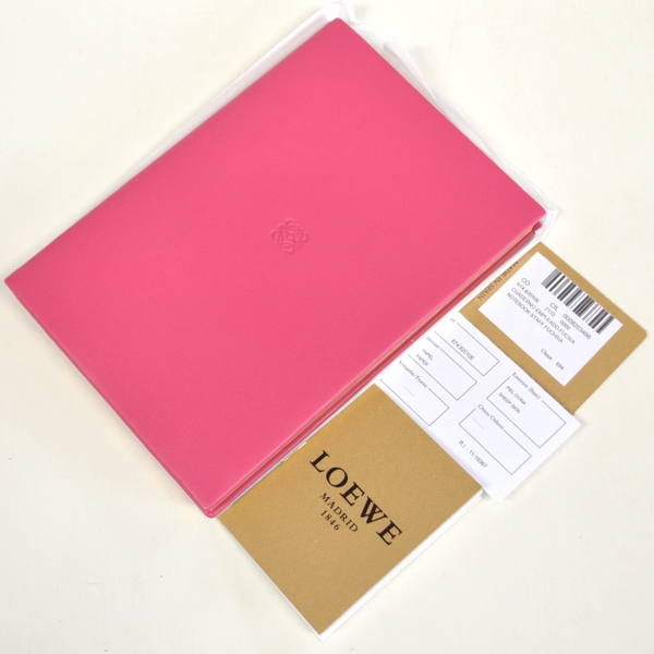 未使用品 ロエベ LOEWE ノートブック メモ帳 手帳 ラムスキン 未使用品 ロエベ LOEWE ノートブック メモ帳 手帳 ラムスキン