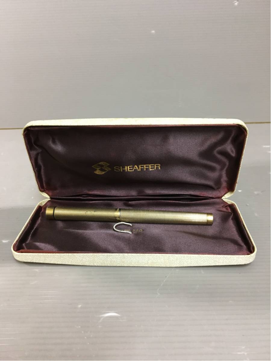 F564 SHEAFFER 万年筆 シェーファー ペン先 14K 585刻印有 ELECTROPLATED AUST 外側に汚れ・金剥げ有 詳しくないのでジャンク扱い
