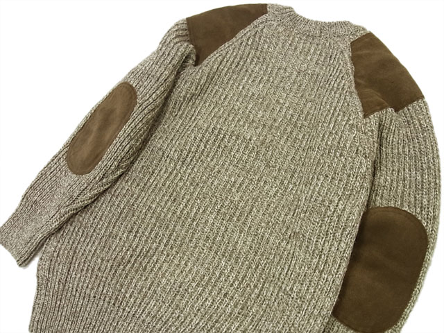 ◎美品◎ブラックシープ セーター ウールニット 英国製 牛革素材切替
