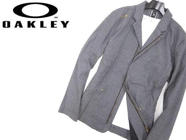 新品 OAKLEY オークリー ゴルフ スカル Crown Limber Shell テーラードジャケット L 灰(sh1003-55-1)