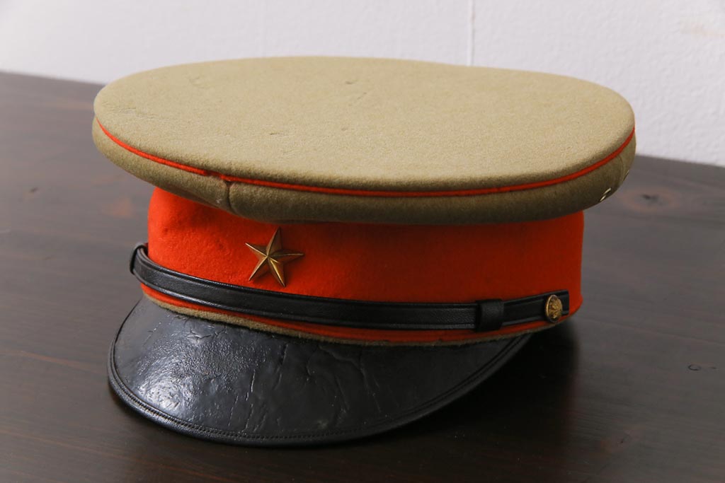 R-032142 昭和初期 当時物 旧日本軍陸軍帽子 四五式軍帽(帝国