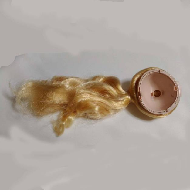 【新品・送料無料】 金髪 ブライス ヘアーパーツ ヘアー ウィッグ ドームパーツ有り ドームパーツ (no.ブ髪金-002-12)