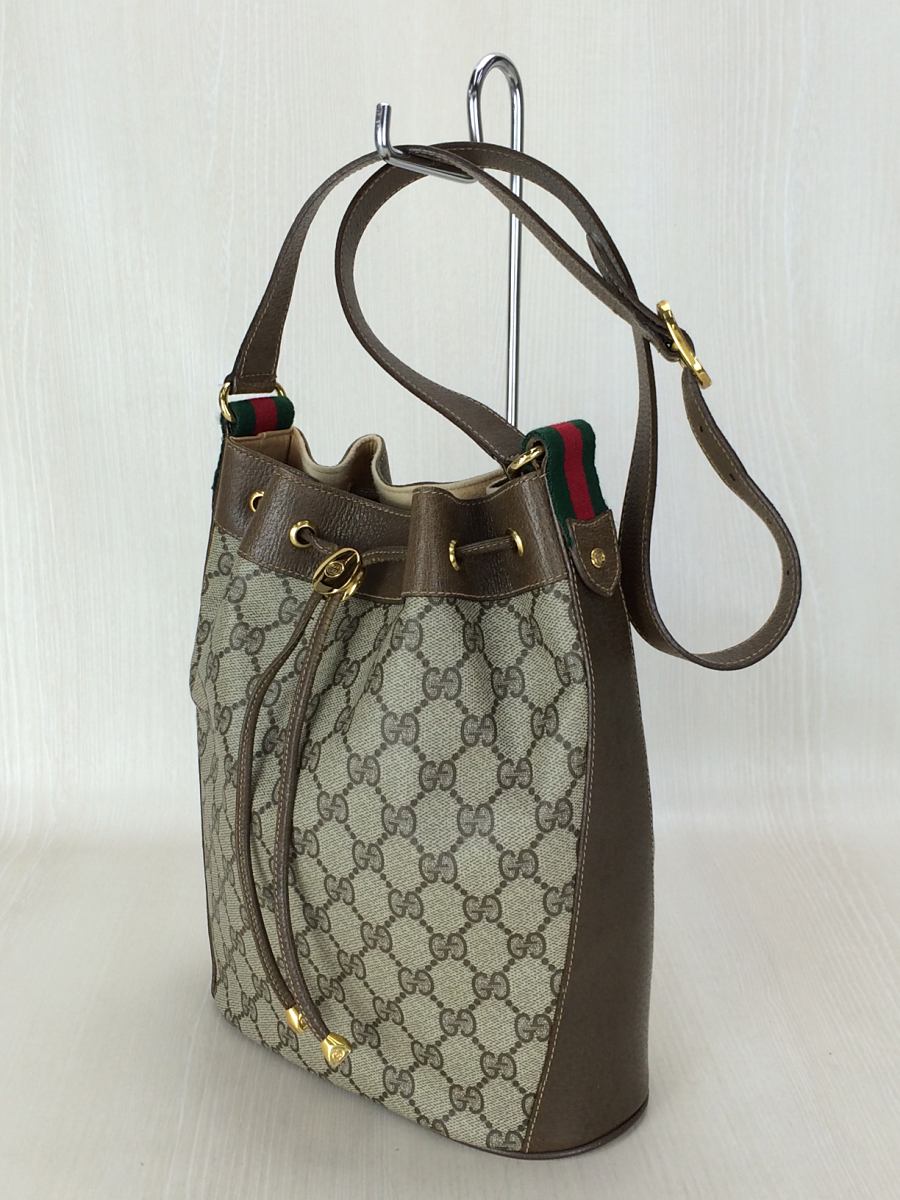 GUCCI◆ショルダーバッグ/PVC/BEG