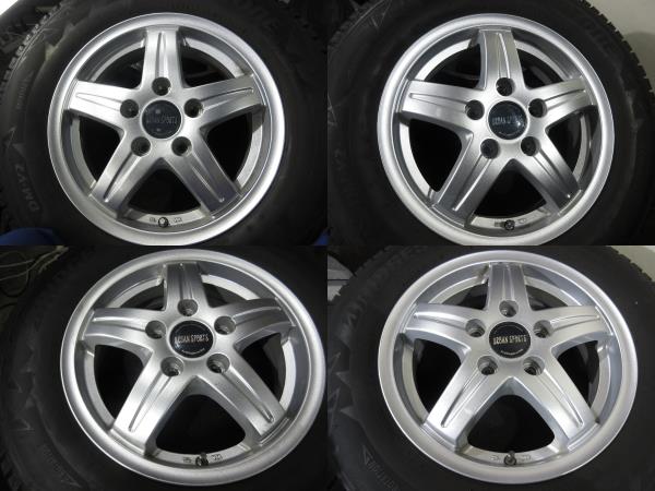 175⁄80R15 175/80R15冬＆5.5JJ5穴PCD114.3アルミ4本セット☆