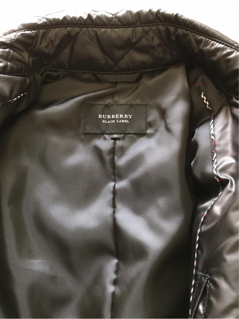 【美品】バーバリーブラックレーベル BURBERRY BLACK LABEL キルティングコート メンズ 軽量