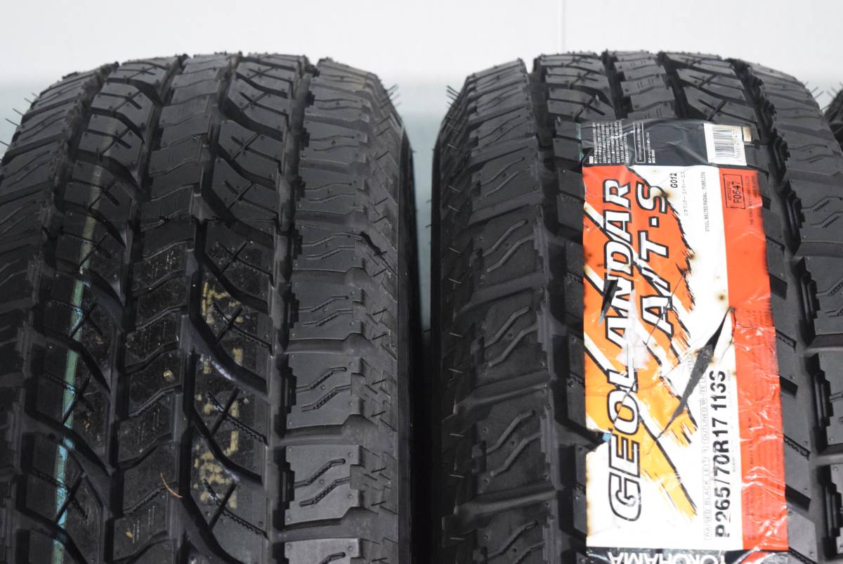 【未使用品】265/70R17 113S ヨコハマ ジオランダー A/T-S G012 4本セット オールテレーンタイヤ ホワイトレター 室内保管品
