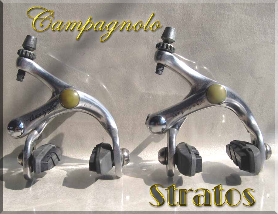 お得 Vintage カンパ Campagnolo BR-02ST Stratos ブレーキ前後セット 軽量303g 品(キャリパーブレーキ)｜売買されたオークション情報、yahooの商品情報をアーカイブ公開 - オークファン キャリパーブレーキ