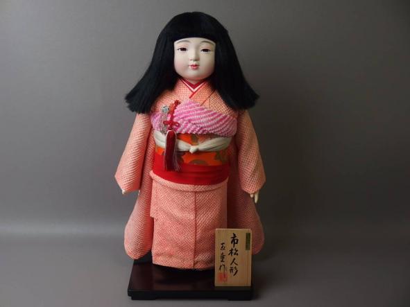 骨董・人形】☆玉童作市松人形 労働大臣賞受賞 市松人形