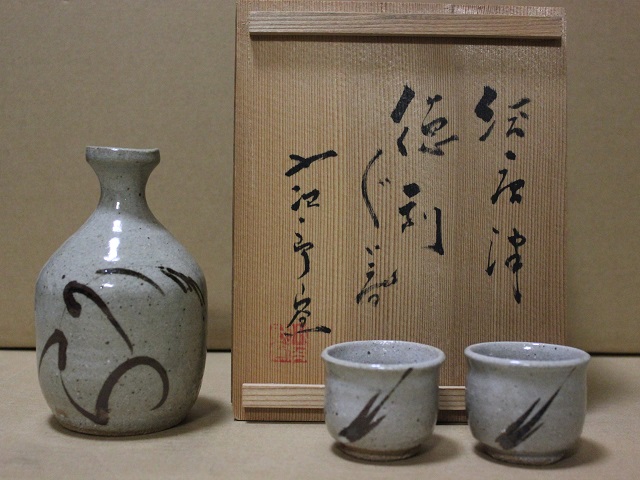 小次郎窯 唐津焼 湯呑 絵唐津 | 5客 柳瀬美術店 杯 盃 ぐい呑 酒