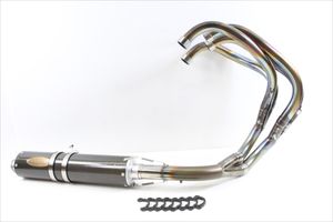 ZZR1100 ストライカー フルエキ カーボンサイレンサー マフラー D型