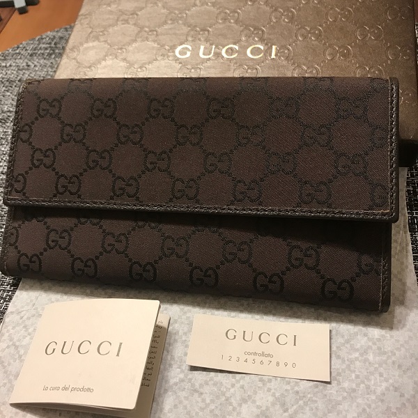 本物保証，大人気 1円スタート お買い得 GUCCI グッチ 長財布 ナイロン x レザー ブラウン GG柄 257303-G1X9G-2038(女性用財布)｜売買されたオークション情報、yahooの商品情報をアーカイブ公開 - オークファン 服飾小物