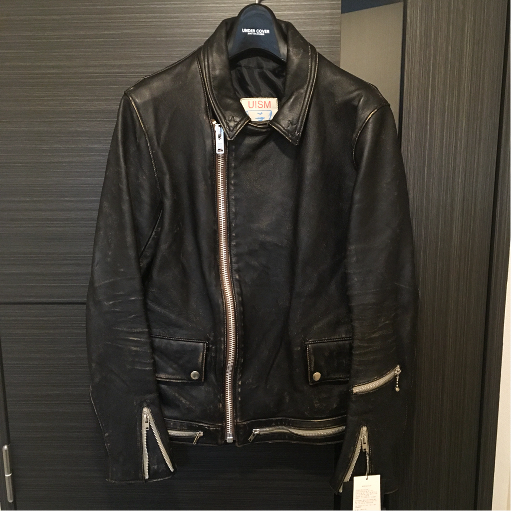 UNDERCOVER 14SS ダメージ加工ワンスターライダース 3 BLACK JONIO