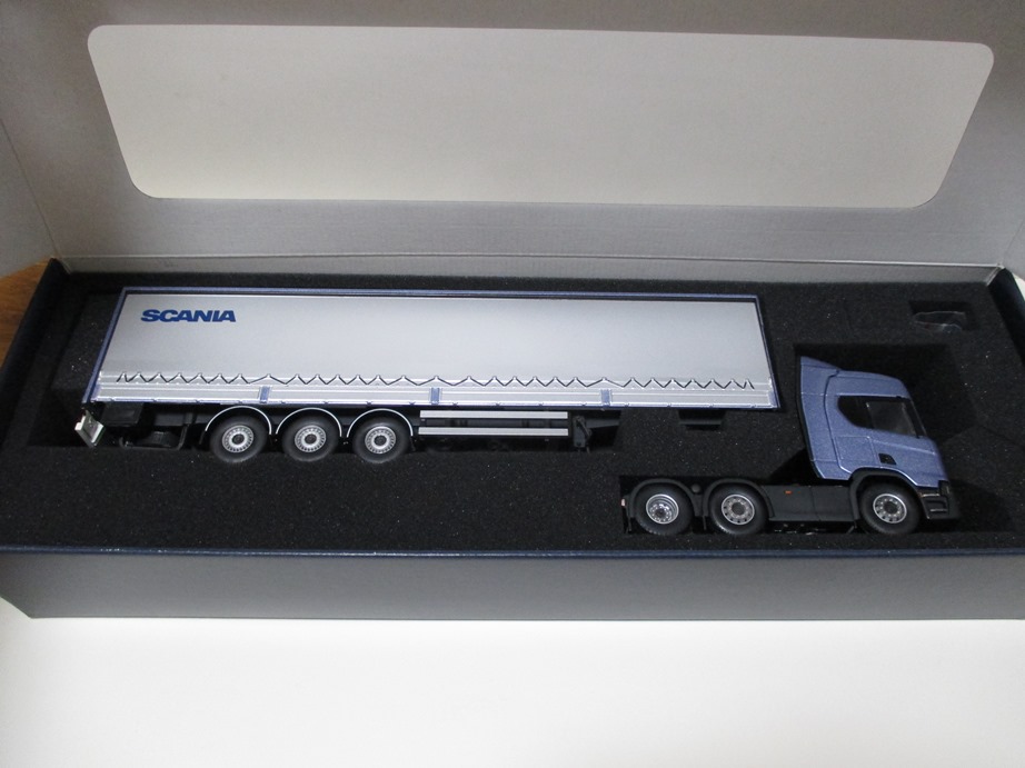 1/50 新型スカニア R500 6×4 トレーラーヘッド＋3軸トレーラー 新品 Tekno_4