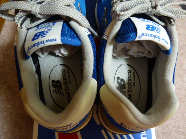 新品同様● レディース ニューバランス スニーカー ML574 VTR トゥルーブルー　NEW BALANCE 23.5cm US5.5 青