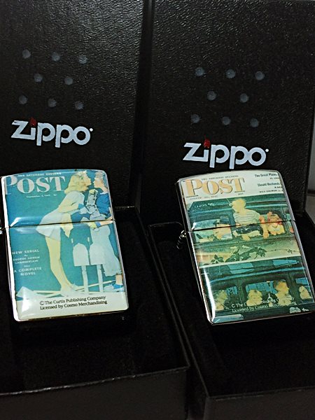 2コ □ Zippo 未使用 1997年 ノーマン・ロックウェル / サタデー 
