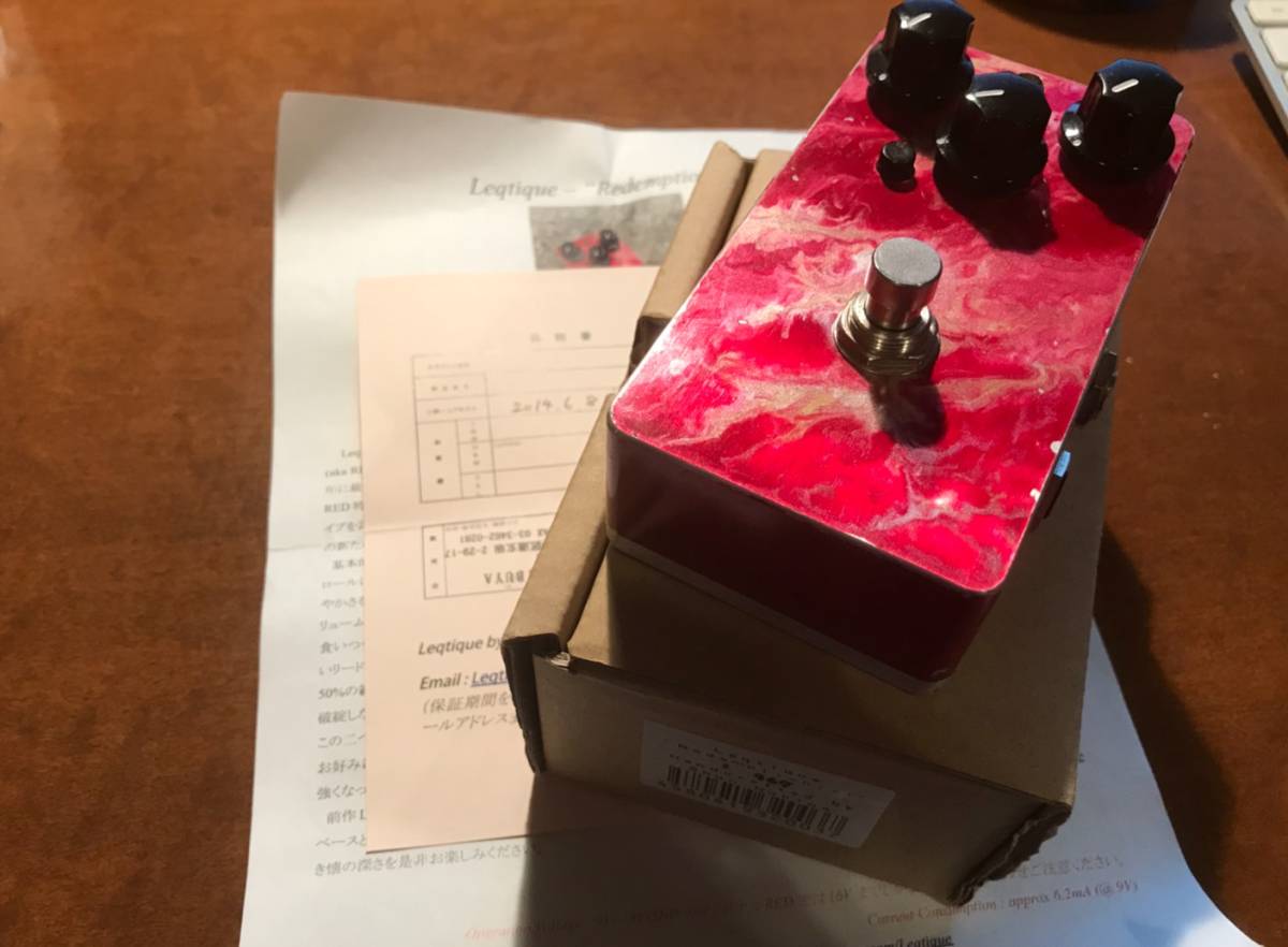 エレキギター用エフェクター　Leqtique(レクティーク)　Redemptionist 　オーバードライブ、ディストーション