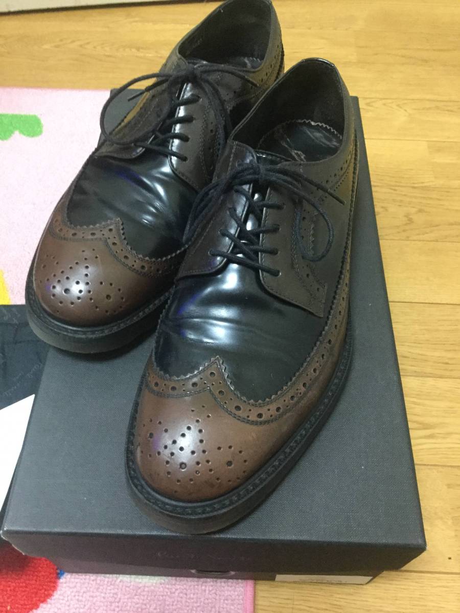 Paul Smith ポール スミス Grand lndios Burgundy uk-6 EU-40 US-7 26㎝ 保護袋付 靴 シューズ