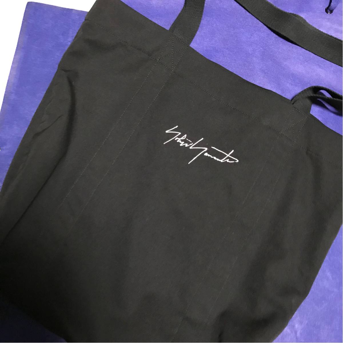最終出品 Yohji Yamamoto Pour Homme ウールギャバ トートバック 名古屋パルコ限定 黒 ヨウジヤマモトプールオム