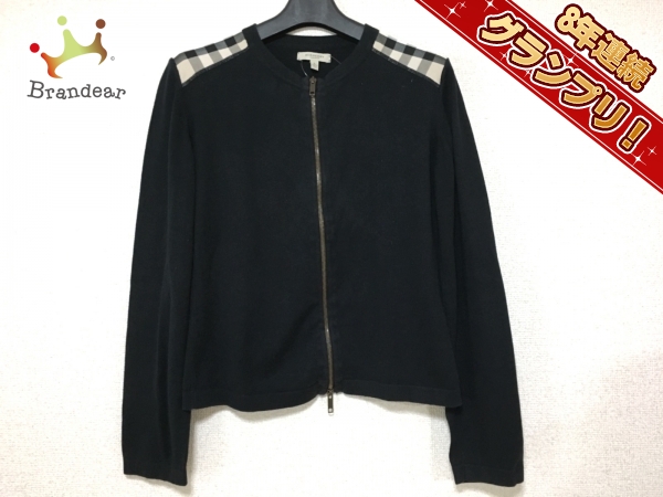 バーバリーロンドン Burberry LONDON ジャケット ブルゾン 黒×白 