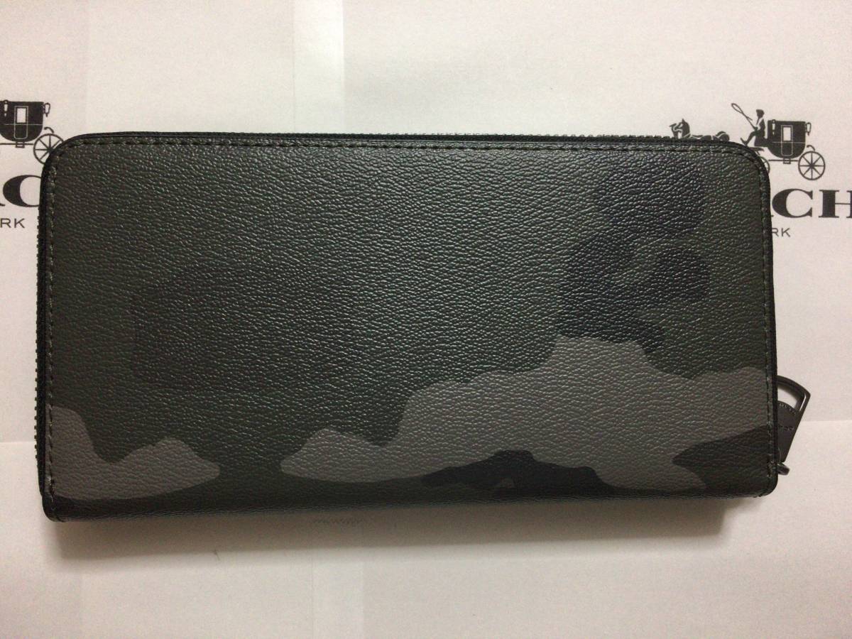 新品未使用品★コーチ レザー長財布 カモフラージュ 迷彩 F75099