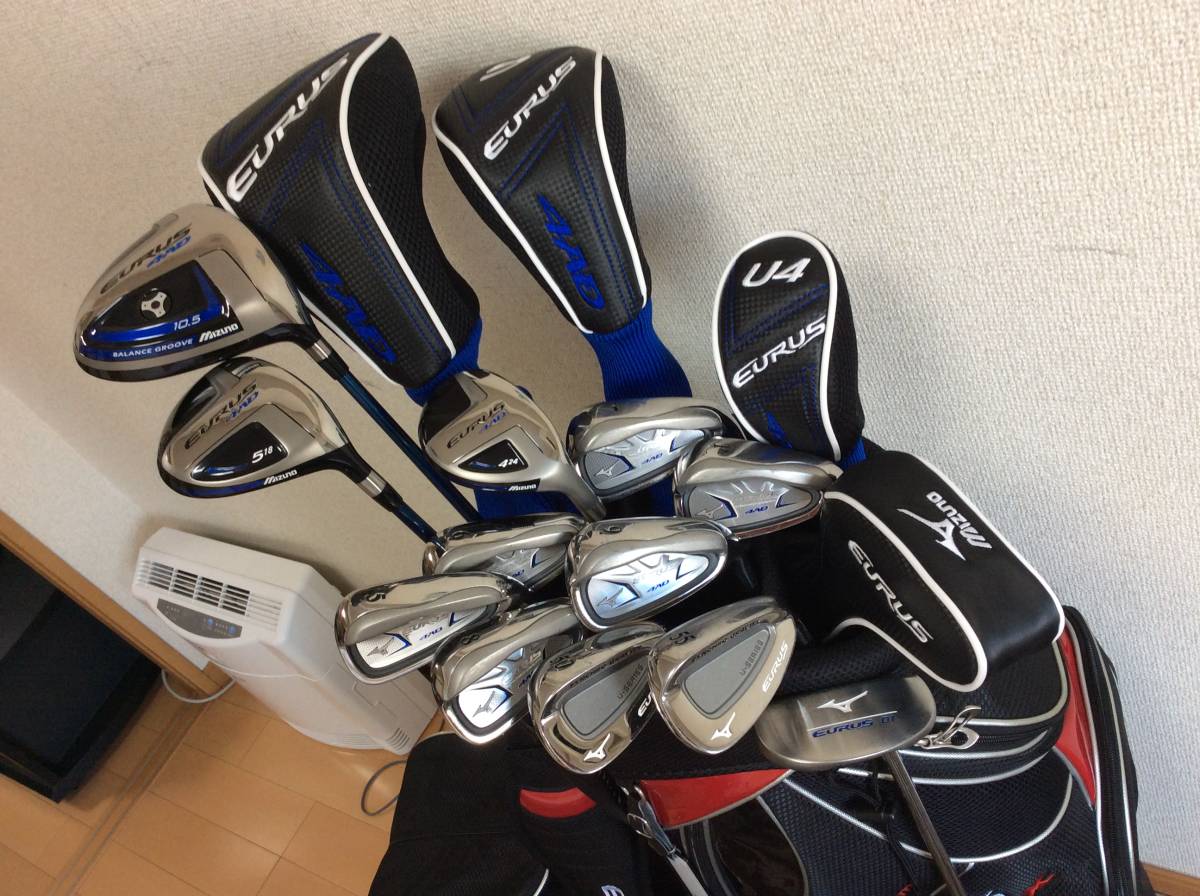 EURUS ミズノ MIZUNO 右利き用 4AD フルセット キャディバッグ 必見