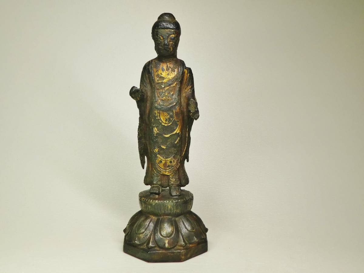 金銅如来立像 統一新羅時代 :: ichian : 洋書）三国時代統一新羅時代