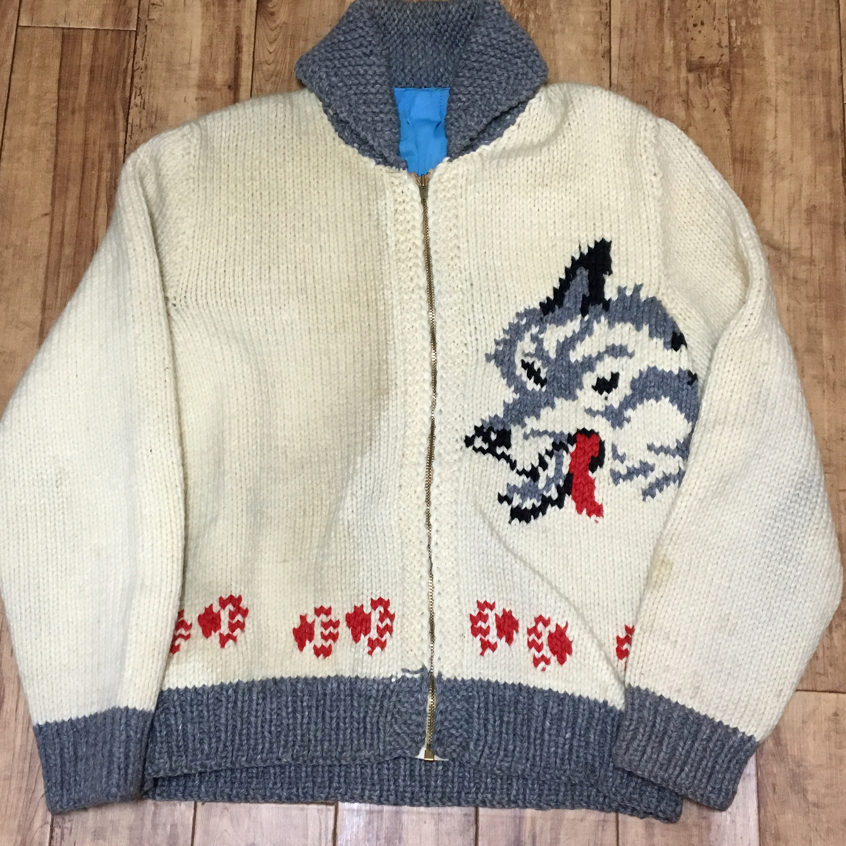 50s ビンテージ ウルフ カウチン ニット ジャケット