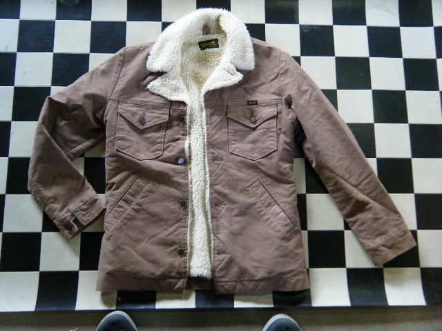 ナノユニバース×ラングラー 裏ボア ランチコート サイズL Y6755 袖裏は中綿　身幅約50cm