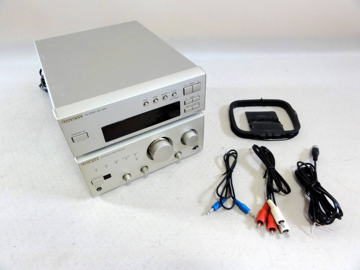 ■ONKYO INTEC アンプ&チューナー A-909+T-405W 動作品