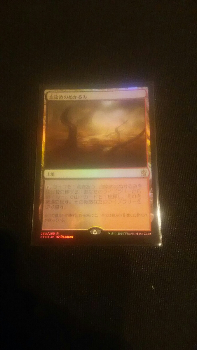 ○mtg血染めのぬかるみ(日)foil○