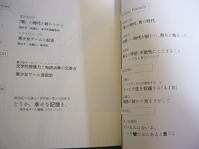 波状言論 臨時増刊号 「美少女ゲームの臨界点」責任編集 東浩紀 【公式