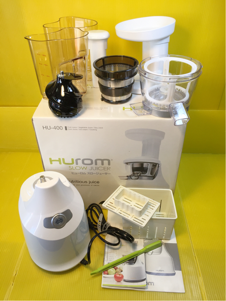 【未使用品】HUROM スロージューサー HU-400 hurom slow juicer ヒューロム スロージューサー HU-400 中古品 HUROM