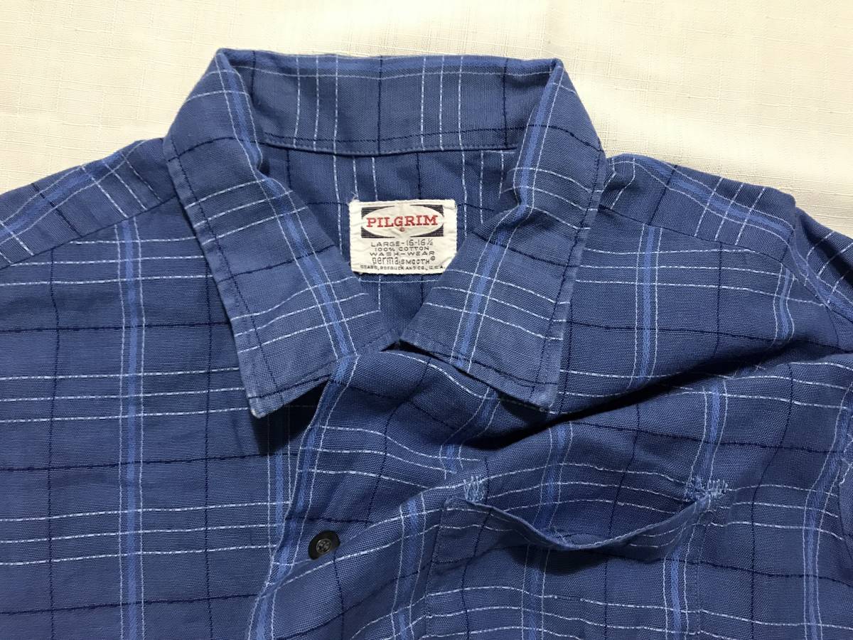 60s PILGRIM ヴィンテージ オープンカラーシャツ ボックス 希少 50s