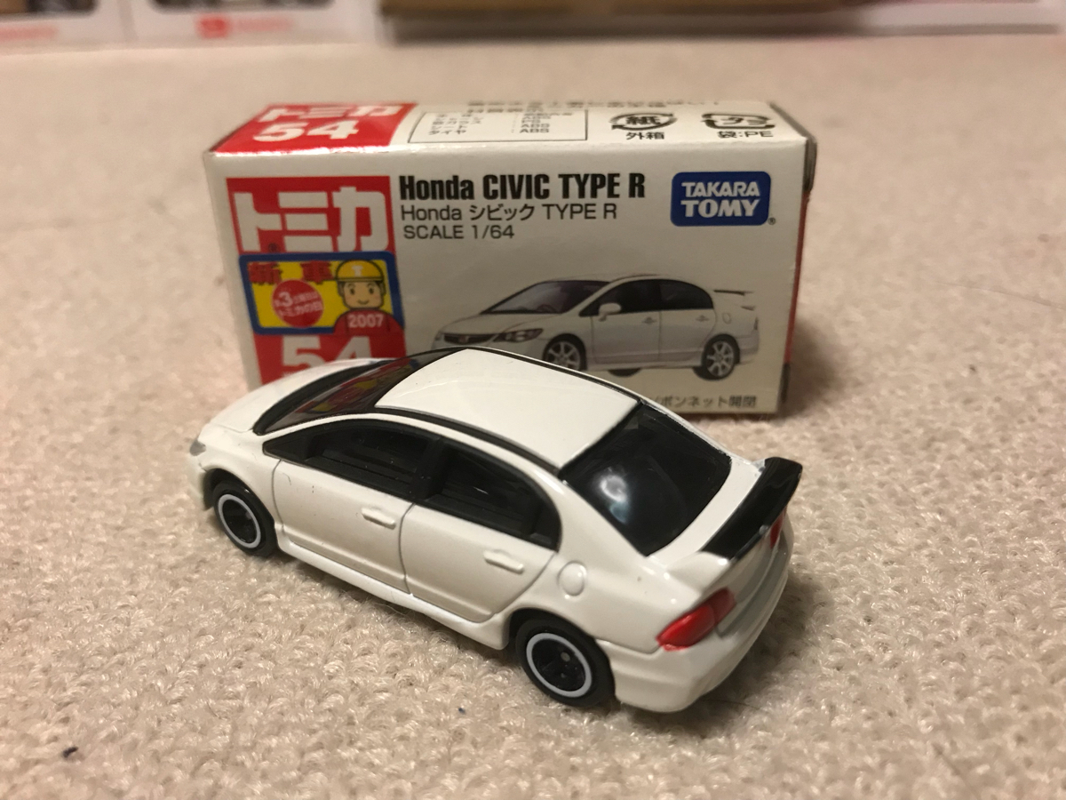 トミカ No.54 シビックタイプR 新車シール付き FD2 (検) 初回限定