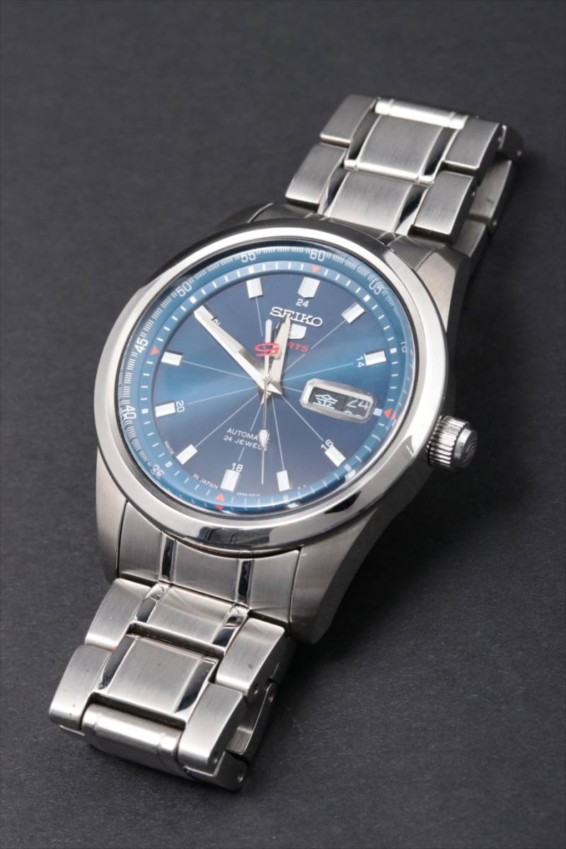 1円～ セイコー5 スポーツ 4R36-02N0 メンズ腕時計 限定品 稼働SEIKO 