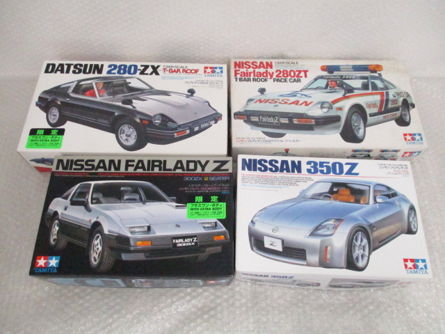 タミヤ 1/24 フェアレディ280Z・Tバールーフ，フェアレディZ300ZX・2シーター，280ZT ベースカー 他セット