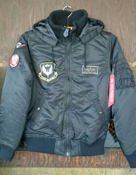 【MI01MTO】ALPHA TA1171 PATCHED RIBジャケット BLACK S